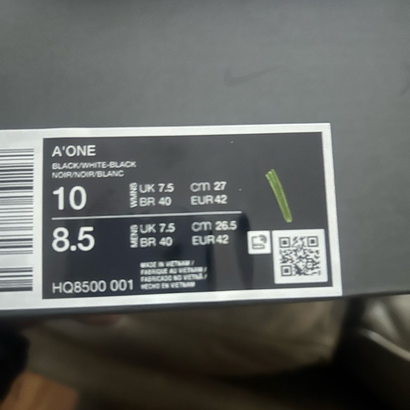 Nike A’Ones Black and White Athletic A’ja Wilson Shoes - Picture 3 of 5